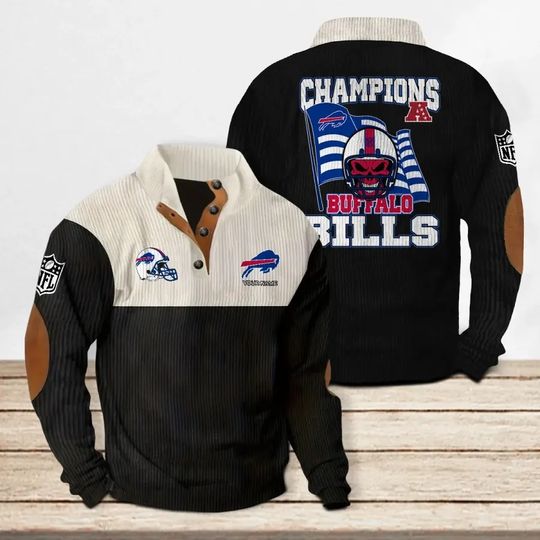 Discover Buffalo Bills Colorful Stand Collar Sweatshirt