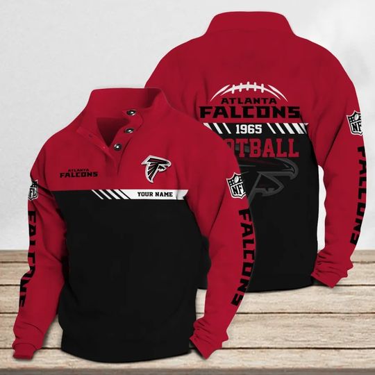 Atlanta Falcons Casual Stand Collar Sweatshirt