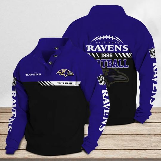 Baltimore Ravens Casual Stand Collar Sweatshirt