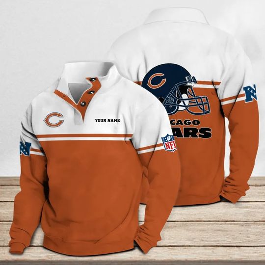 Chicago Bears Casual Stand Collar Sweatshirt