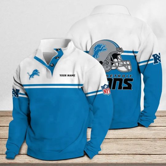 Detroit Lions Casual Stand Collar Sweatshirt