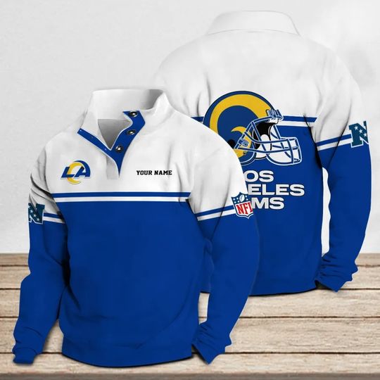 Los Angeles Rams Casual Stand Collar Sweatshirt