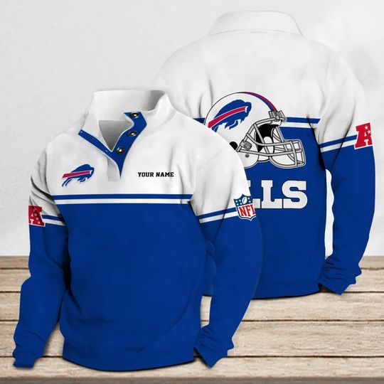 Buffalo Bills Casual Stand Collar Sweatshirt