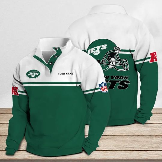 New York Jets Casual Stand Collar Sweatshirt