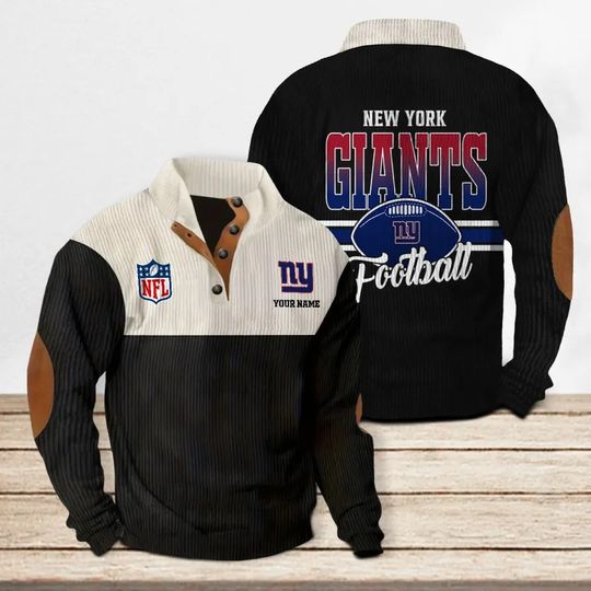 New York Giants Colorful Stand Collar Sweatshirt