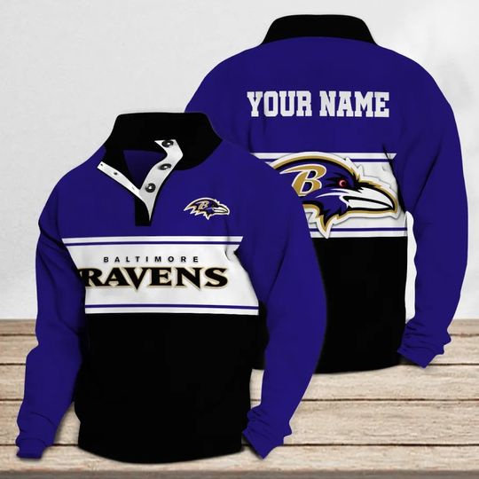 Baltimore Ravens Casual Stand Collar Sweatshirt