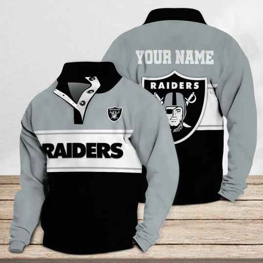 Las Vegas Raiders Casual Stand Collar Sweatshirt
