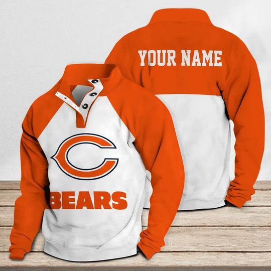 Chicago Bears Casual Stand Collar Sweatshirt