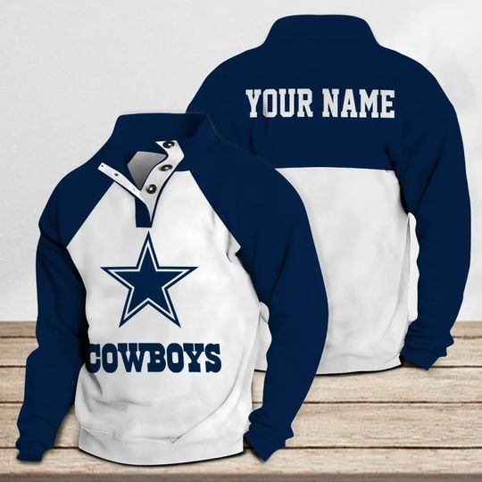 Dallas Cowboys Casual Stand Collar Sweatshirt