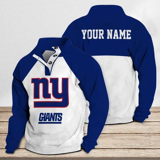 Discover New York Giants Casual Stand Collar Sweatshirt