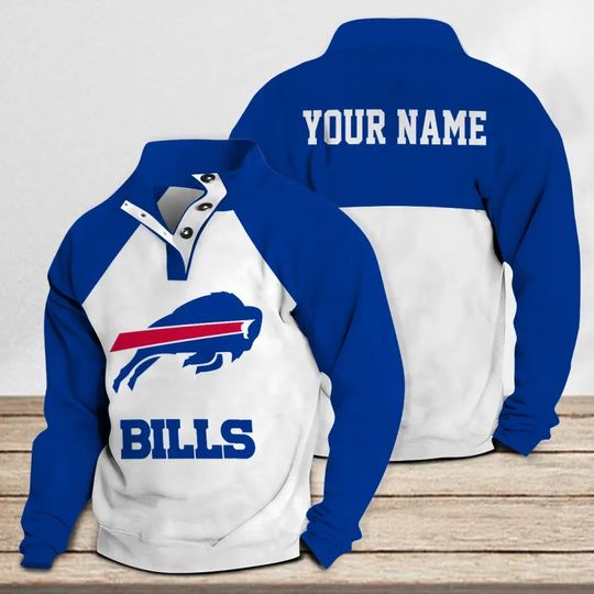 Buffalo Bills Casual Stand Collar Sweatshirt