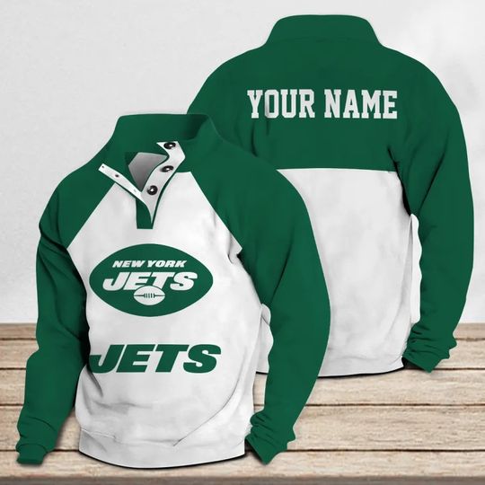 New York Jets Casual Stand Collar Sweatshirt