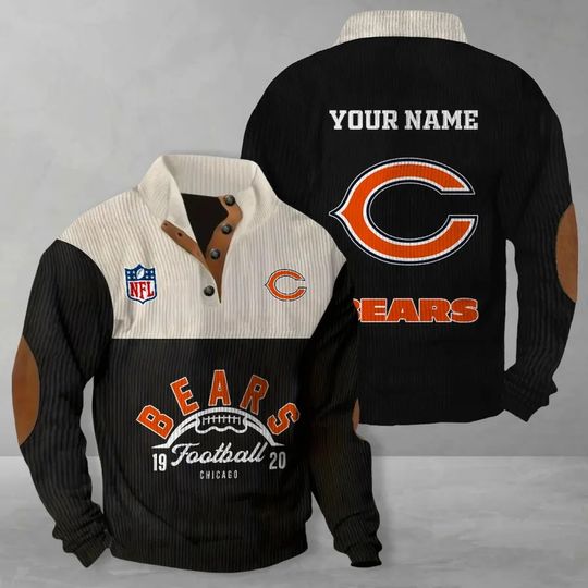 Chicago Bears Colorful Stand Collar Sweatshirt