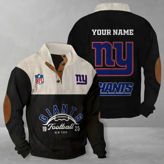 New York Giants Colorful Stand Collar Sweatshirt