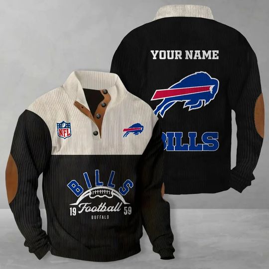 Buffalo Bills Colorful Stand Collar Sweatshirt