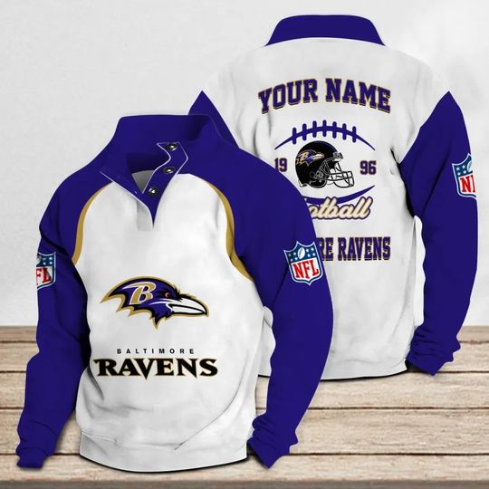 Baltimore Ravens Casual Stand Collar Sweatshirt