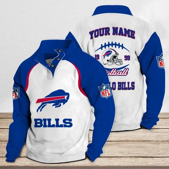 Buffalo Bills Casual Stand Collar Sweatshirt