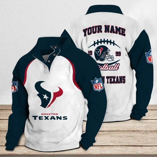 Houston Texans Casual Stand Collar Sweatshirt
