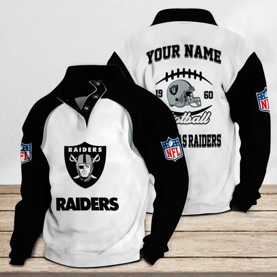 Las Vegas Raiders Casual Stand Collar Sweatshirt