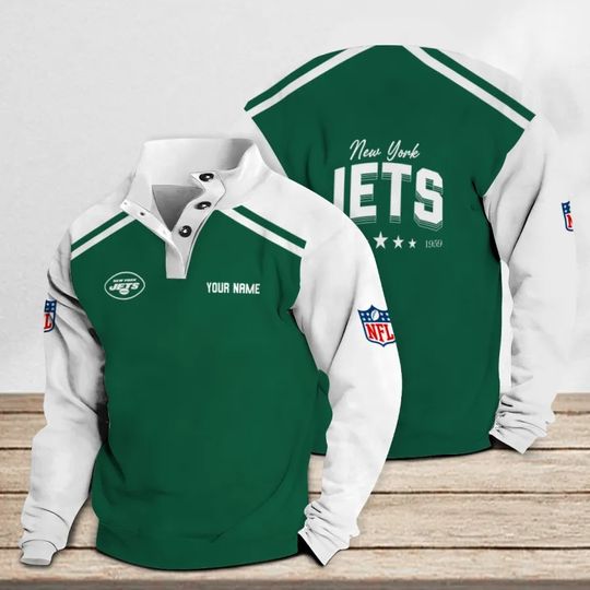 New York Jets Casual Stand Collar Sweatshirt