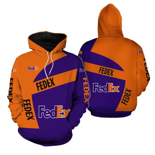 FedEx Express Orange blue 3D Hoodie