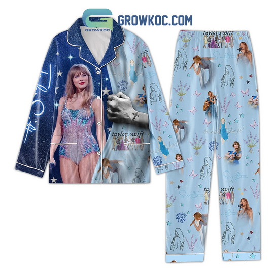 Discover Swift Inspired Pajama Set – Button Front Cozy Loungewear