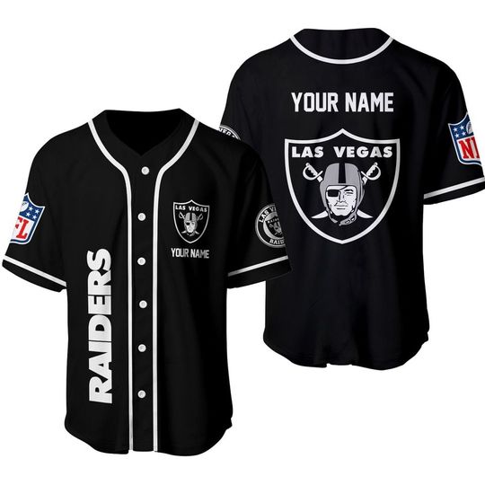 Raider Custom Personalized Name Jersey baseball Jersey 3D Gift For Men