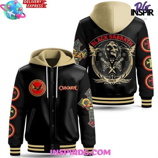 Ozzy Osbourne x Black Sabbath Hooded Varsity Jacket