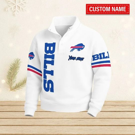 Buffalo Bills Casual Stand Collar Sweatshirt