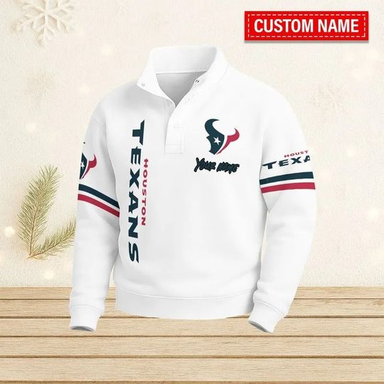 Houston Texans Casual Stand Collar Sweatshirt