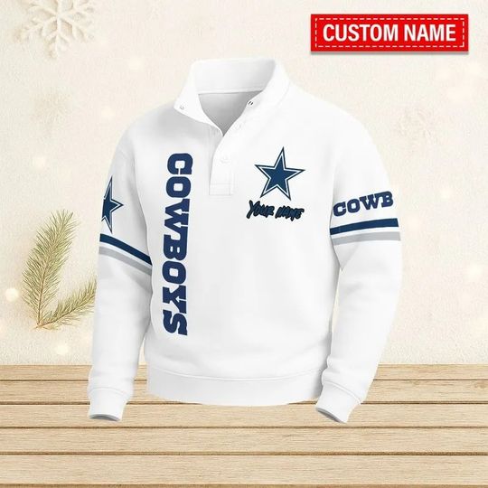 Dallas Cowboys Casual Stand Collar Sweatshirt