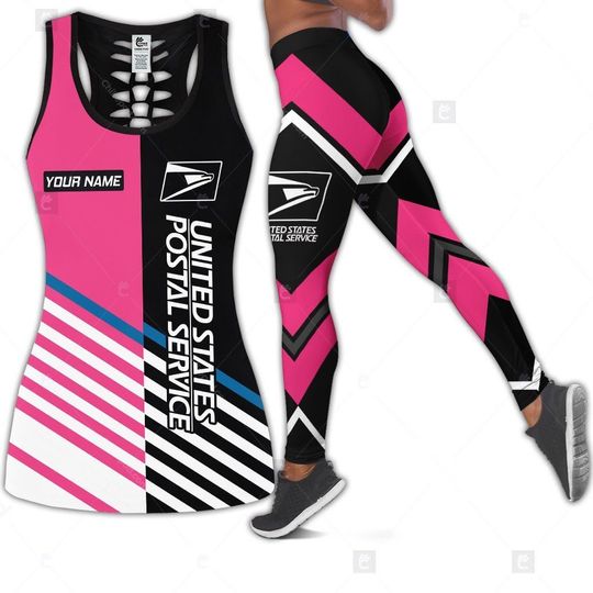 Personalized Name Postal Worker Tank Top & Legging 3D All Over Printed Clothes
