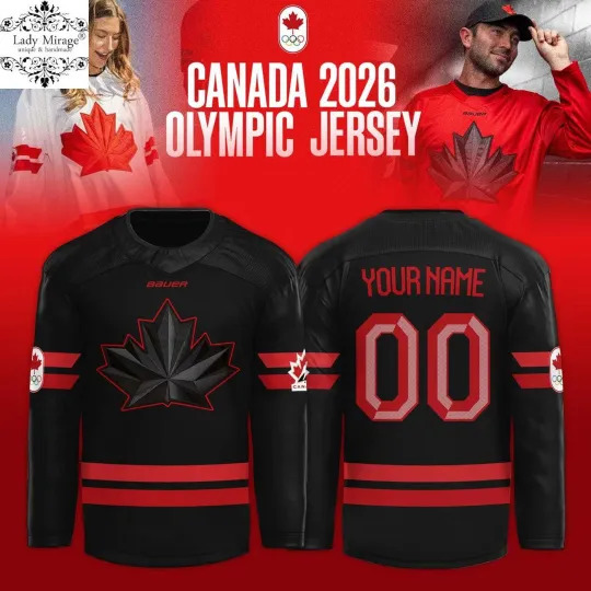 Discover Personalized Hockey Canada Olympic Winter 2026 Hockey Shirt Fan Gear - Black