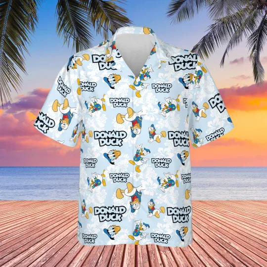 Discover Disney Summer Beach Donald Duck Hawaiian Shirt 2025