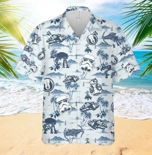 Discover Star Wars Hawaiian Shirt, Star Wars Shirt, Starwars Shirt For Men, Summer Hawaii