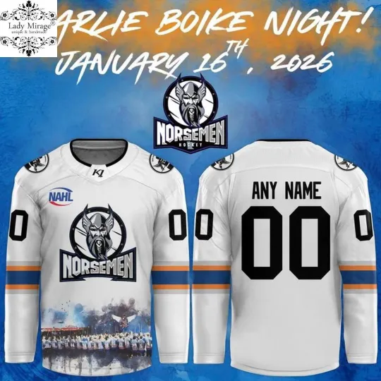 Discover Personalized St. Cloud Norsemen Charlie Boike Night 2026 Hockey Shirt Fan Gear