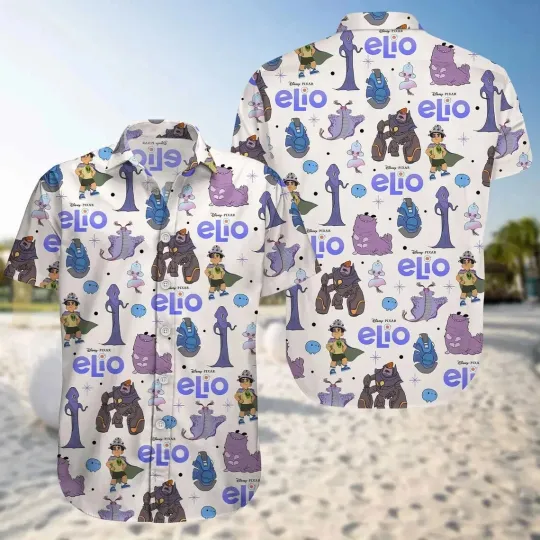 Discover Elio Disney Hawaiian Button Down Shirt Unisex Adults S-5XL