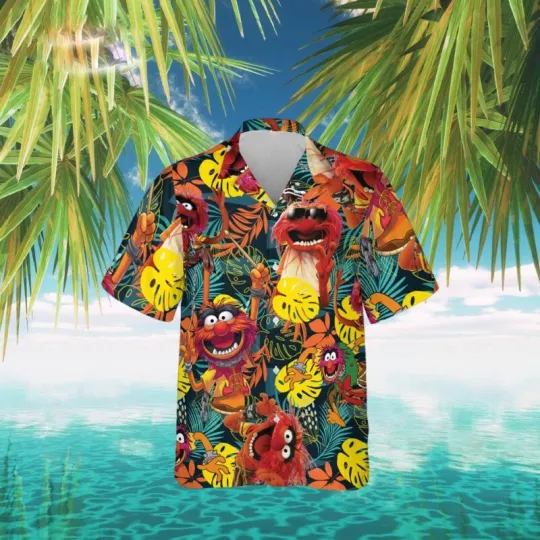 Disney The Muppets Animal Tropical Hawaiian Shirt