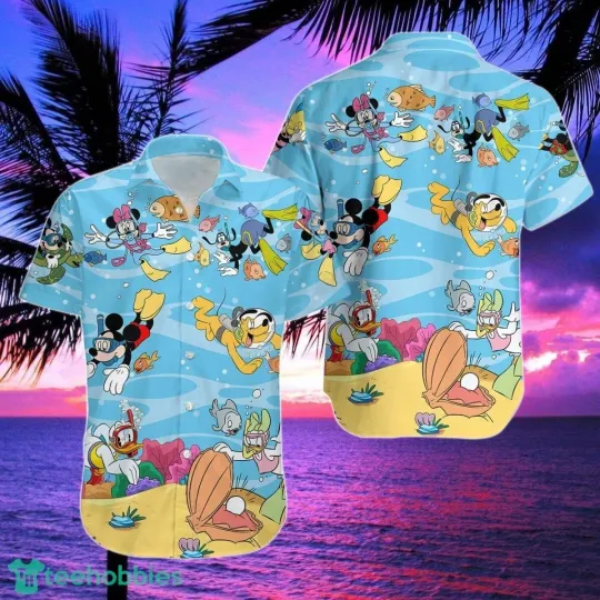Discover Disney Hawaiian Button Down Shirt Unisex Adults S-5XL