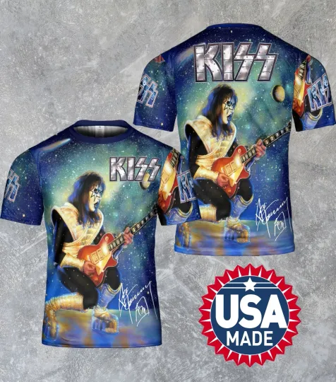 Discover Ace Frehley Rest In Space 3D T-Shirt for Fans