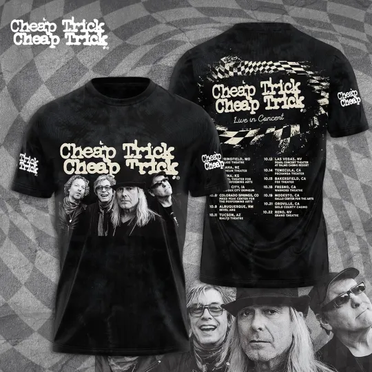 Discover Cheap Trick Band Live 3D T-Shirt