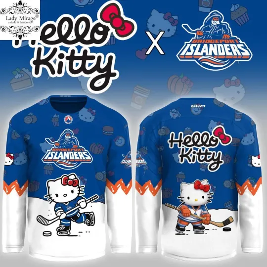 Discover Bridgeport Islanders Hello Kit.ty Night Hockey Shirt Men's Fan Gear
