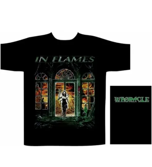 Discover In Flames Graphic T-Shirt – Whoracle Album Design