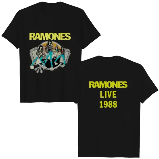 Discover Ramones 1988 World Tour Double Sided T-Shirt