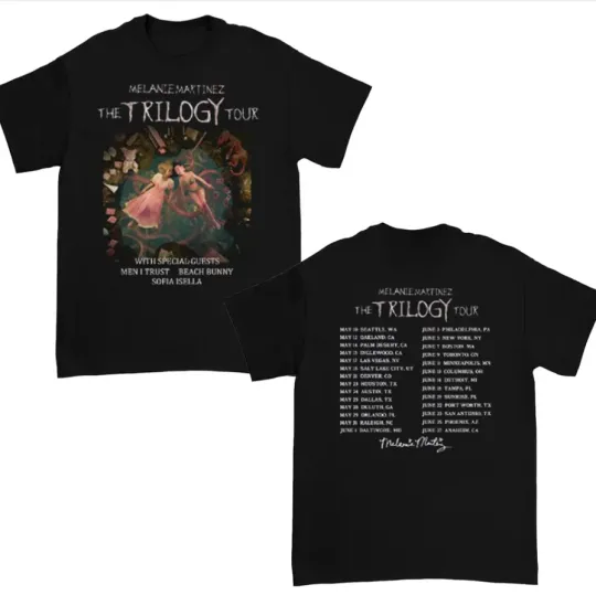Men's Heavyweight T-Shirt Melanie Martinez Portals Album 2024 Trilogy Tour