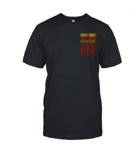 Discover Guns N’ Roses World Tour 2025 Official Unisex T-Shirt