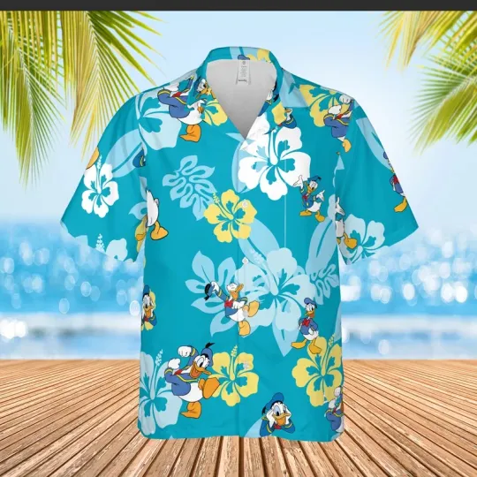 Discover Disney Donald Duck Angry Face Hawaiian Shirt, Disney Parks Best Gifts