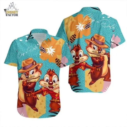 Discover Chip and Dale Disney 3D Hawaiian Shirt for Men