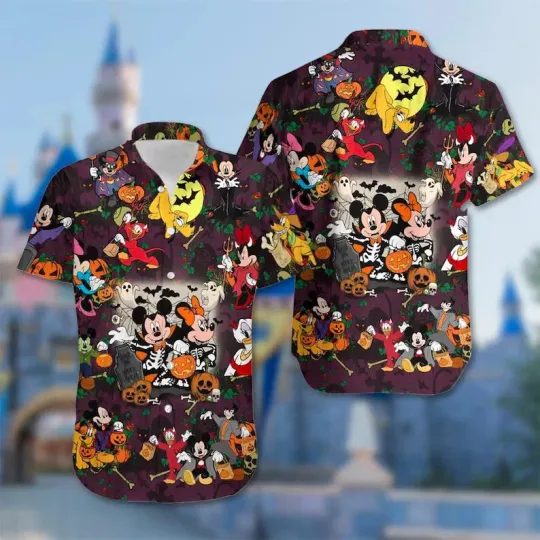 Discover Mickey Mouse and Friends 3D Hawaiian Shirt All Over Print, Hawaii Gift