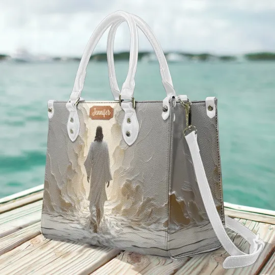 Discover Personalized Christian Walk With God Leather Handbag, Religious Handbag Gift